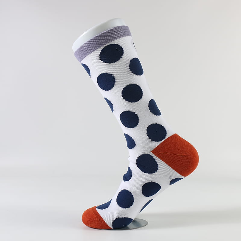 Nytt produkt Fabrikkdesign Mote Retro Wave Polka Dot bomullssokker