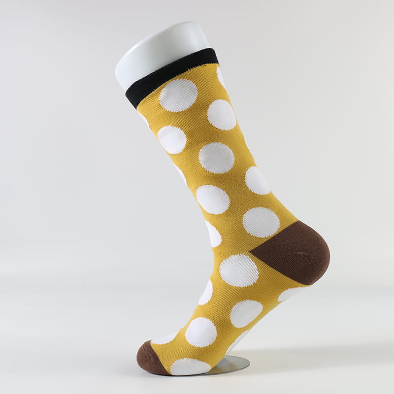 Nytt produkt Fabrikkdesign Mote Retro Wave Polka Dot bomullssokker