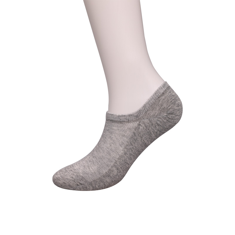 Ultratynne, kjemmet bomull, nylon og spandex vanlige halvmaskede håndsydde sokker for kvinner WSD1673