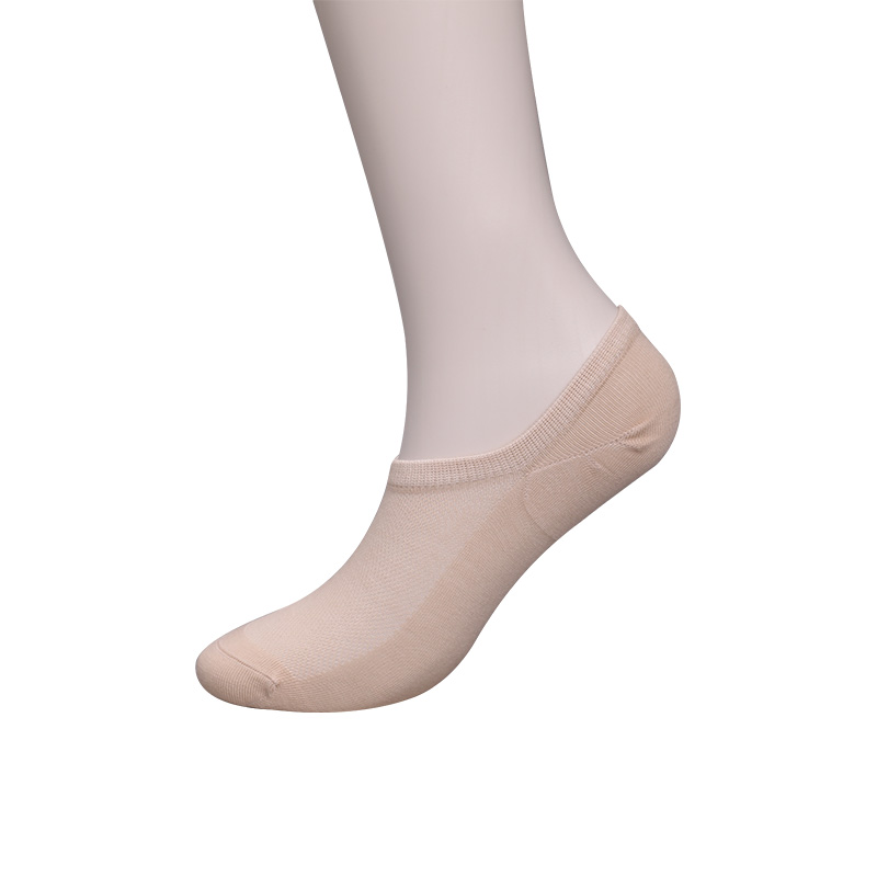 Ultratynne, kjemmet bomull, nylon og spandex vanlige halvmaskede håndsydde sokker for kvinner WSD1673