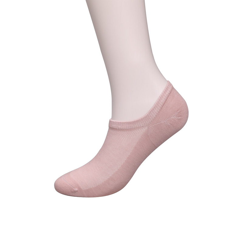 Ultratynne, kjemmet bomull, nylon og spandex vanlige halvmaskede håndsydde sokker for kvinner WSD1673