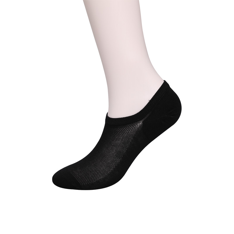Ultratynne, kjemmet bomull, nylon og spandex vanlige halvmaskede håndsydde sokker for kvinner WSD1673