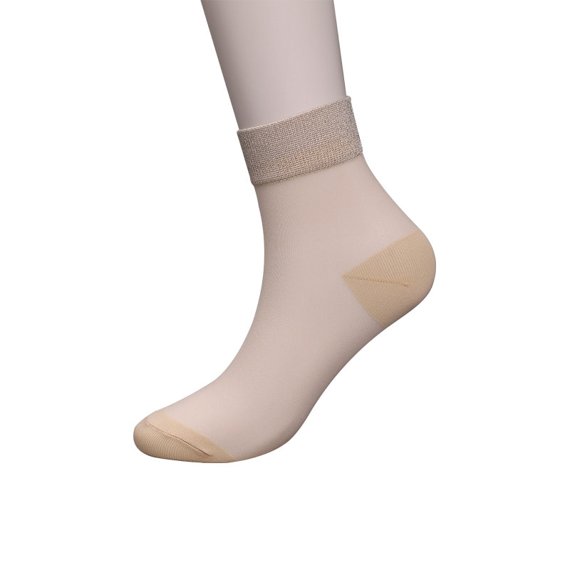 Mote gjennomsiktig nylon silke bomullsbunn damesokker Superfine nylon gjennomsiktig silke damesokker Krystallsilke damesokker WSD1946