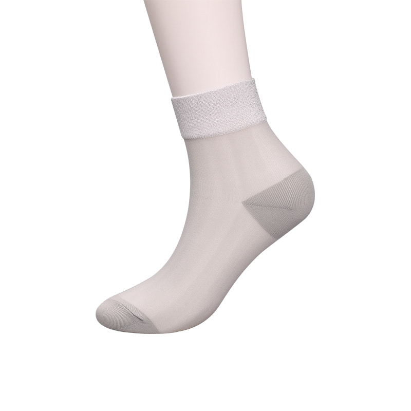 Mote gjennomsiktig nylon silke bomullsbunn damesokker Superfine nylon gjennomsiktig silke damesokker Krystallsilke damesokker WSD1946