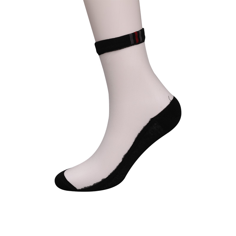 Mote avslappet vår og sommer bomullsbunn herrestrømper Luokou vertikale stripete blomster kule sklisikre såler herrestrømper WSD2711