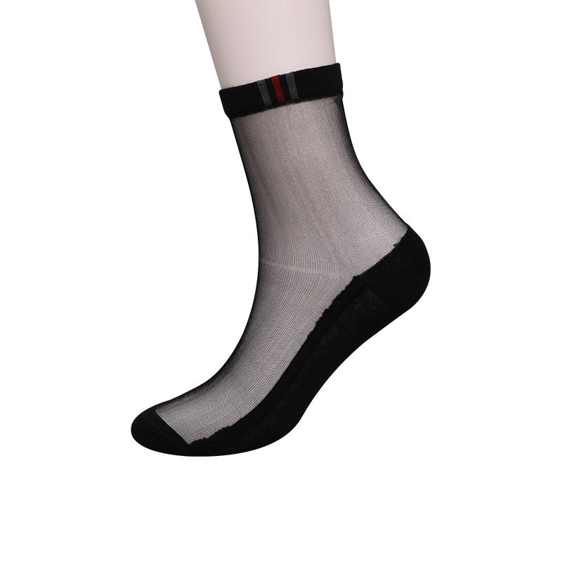 Mote avslappet vår og sommer bomullsbunn herrestrømper Luokou vertikale stripete blomster kule sklisikre såler herrestrømper WSD2711