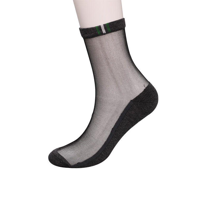 Mote avslappet vår og sommer bomullsbunn herrestrømper Luokou vertikale stripete blomster kule sklisikre såler herrestrømper WSD2711