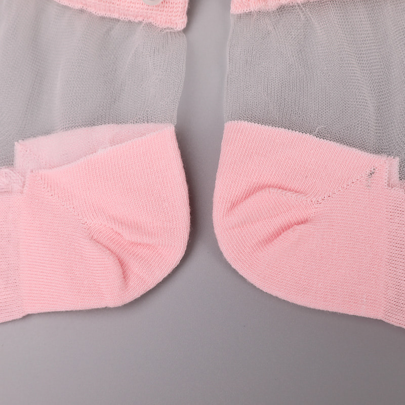 Mote nylon gjennomsiktig silke bomull bunn kvinner båt sokker topp perle glass krystall silke kvinner båt sokker WSD1288