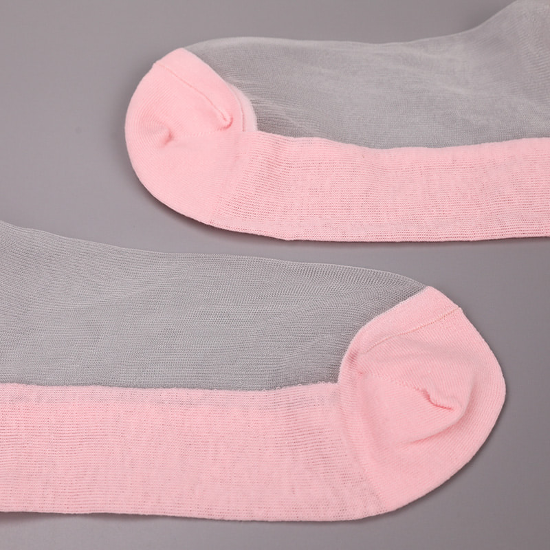 Mote nylon gjennomsiktig silke bomull bunn kvinner båt sokker topp perle glass krystall silke kvinner båt sokker WSD1288
