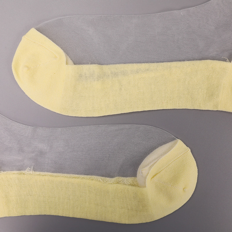 Mote nylon gjennomsiktig silke bomull bunn kvinner båt sokker topp perle glass krystall silke kvinner båt sokker WSD1288