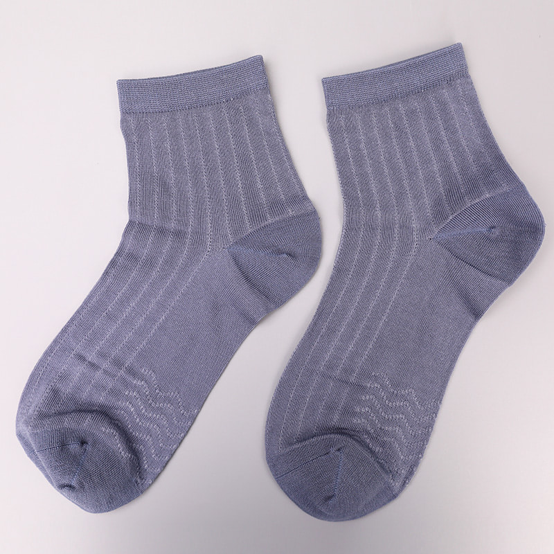Modal Collection Sirkel Vertikal Stripe Blomst Myk Håndsydde Uformelle Herresokker WSD2802