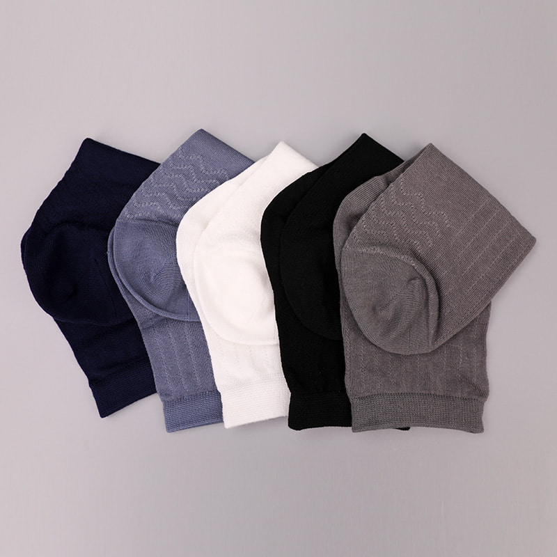Modal Collection Sirkel Vertikal Stripe Blomst Myk Håndsydde Uformelle Herresokker WSD2802