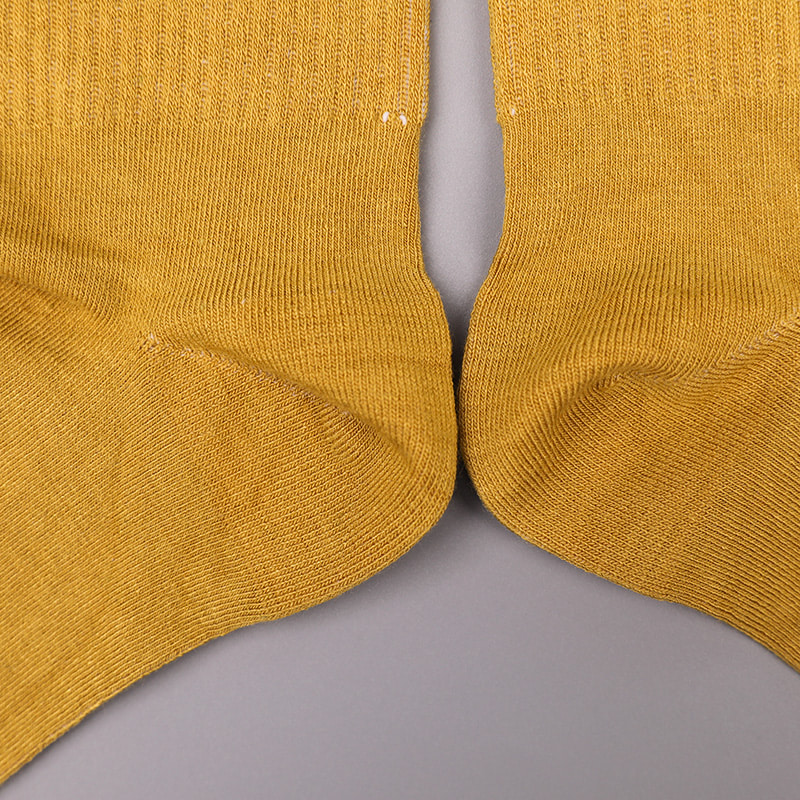 Myk spunnet silke nylon dekket med ammoniakk 2 horisontale strimler og forsterkede håndsydde damesokker WSD1536