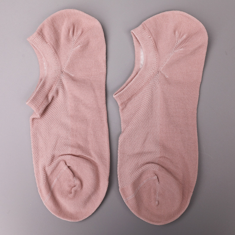 Ultratynne, kjemmet bomull, nylon og spandex vanlige halvmaskede håndsydde sokker for kvinner WSD1673