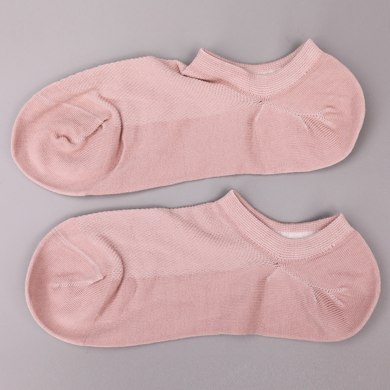 Ultratynne, kjemmet bomull, nylon og spandex vanlige halvmaskede håndsydde sokker for kvinner WSD1673