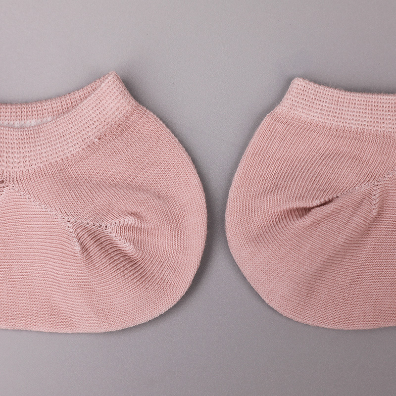 Ultratynne, kjemmet bomull, nylon og spandex vanlige halvmaskede håndsydde sokker for kvinner WSD1673