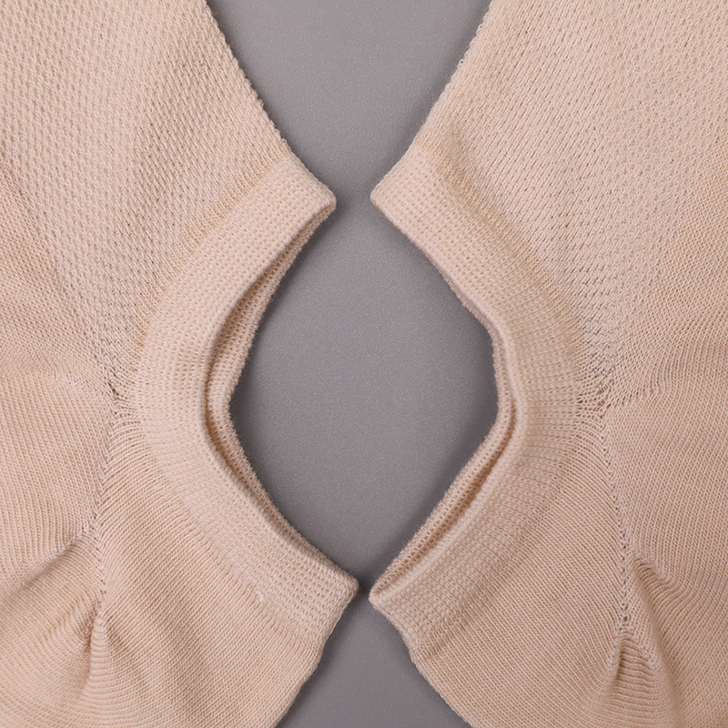 Ultratynne, kjemmet bomull, nylon og spandex vanlige halvmaskede håndsydde sokker for kvinner WSD1673
