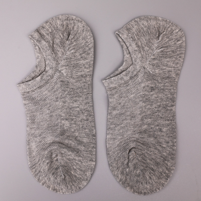 Ultratynne, kjemmet bomull, nylon og spandex vanlige halvmaskede håndsydde sokker for kvinner WSD1673