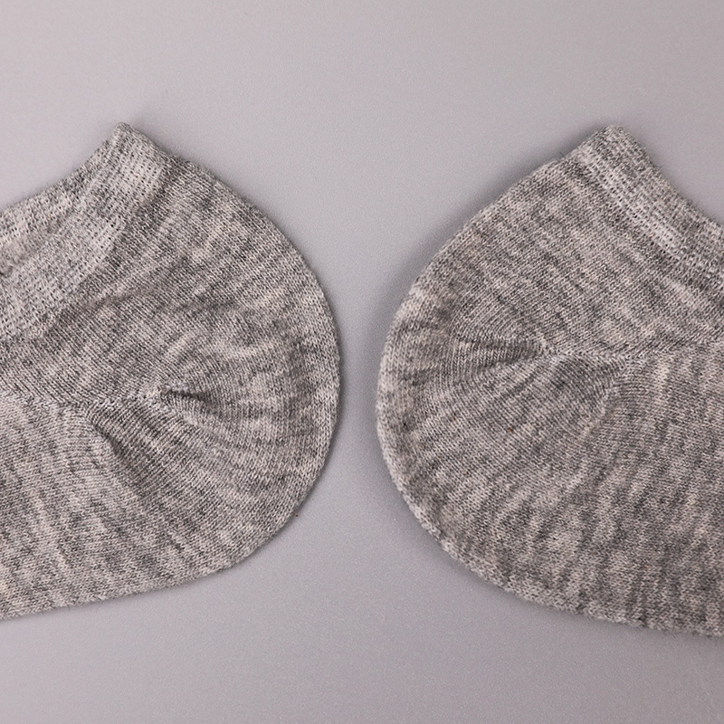 Ultratynne, kjemmet bomull, nylon og spandex vanlige halvmaskede håndsydde sokker for kvinner WSD1673