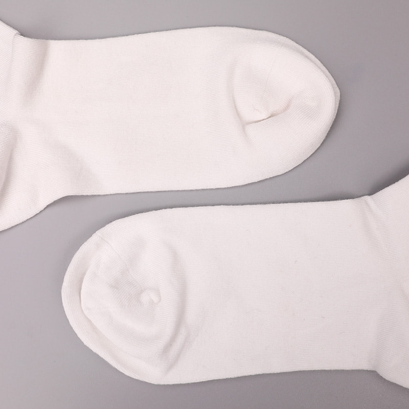 Myk spunnet silke nylon innpakket spandex imitasjon 3D-trykt jacquard håndsydd høst og vinter herresokker WSD2850