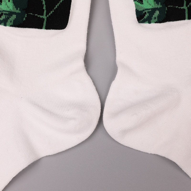 Myk spunnet silke nylon innpakket spandex imitasjon 3D-trykt jacquard håndsydd høst og vinter herresokker WSD2850