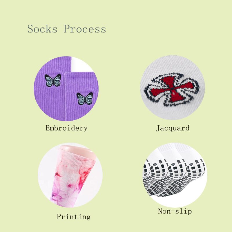 Fashion Tie Dye Personlig Sox Jacquard Oem Crew Street Sport Menn Print Designer Logo Custom Socks